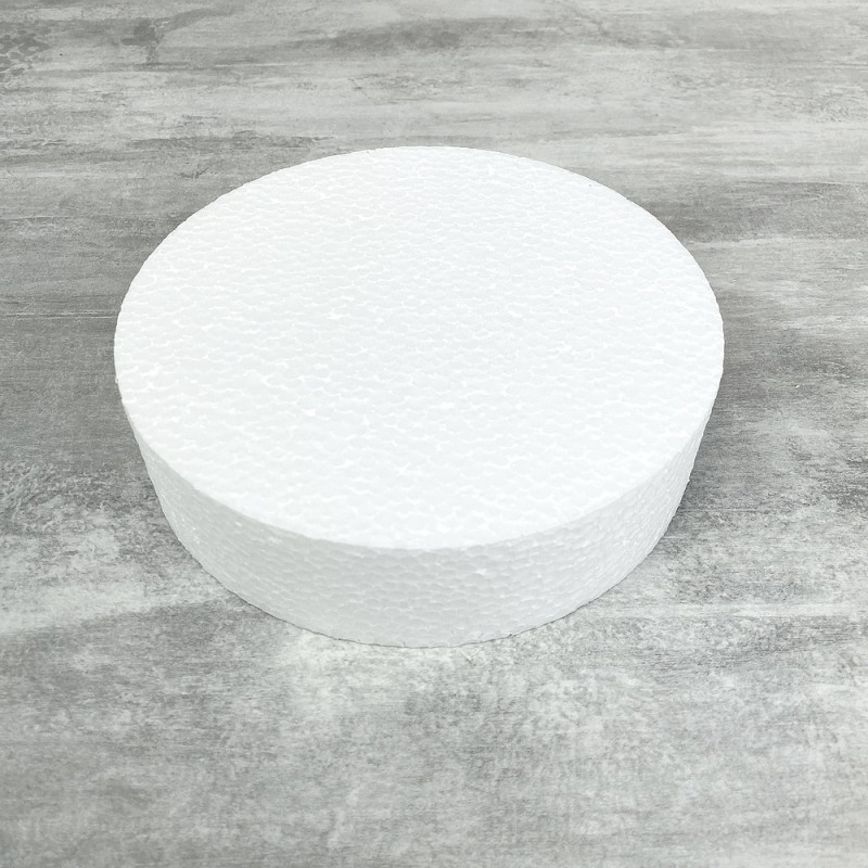 Disque épaisseur 5 cm, diamètre 15 cm, polystyrène pro haute densité, 25 kg/ m3