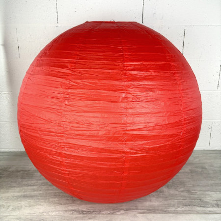 Maxi Lampion Boule Géante chinoise rouge, diamètre 80 cm, Lanterne japonaise, à suspendre mariage st valentin