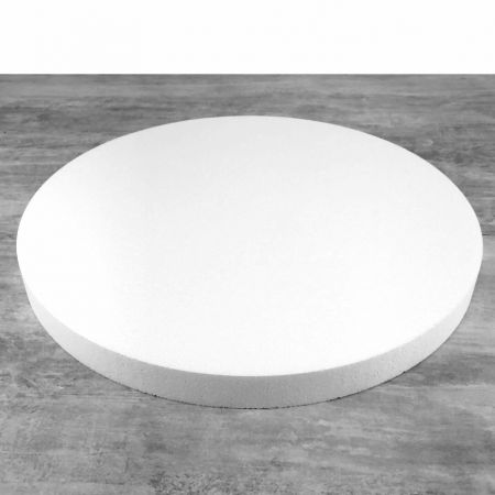 Polystyrene disk, thickness 4 cm, diameter 50 cm, high density 28 kg/m3