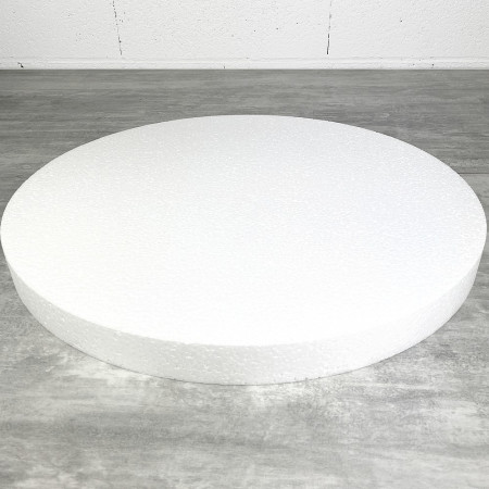 Disque épaisseur 5 cm, diamètre 50 cm, polystyrène pro haute densité, 25 kg/ m3
