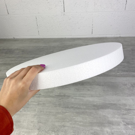 Disque épaisseur 5 cm, diamètre 40 cm, polystyrène pro haute densité, 25 kg/ m3 dummy