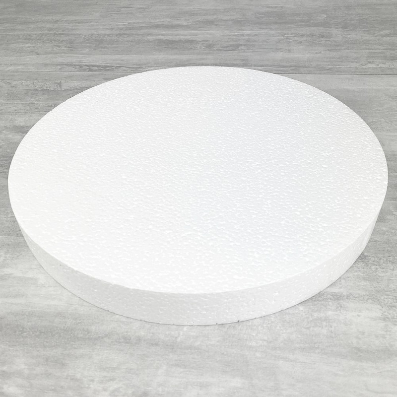 Disque épaisseur 4 cm, diamètre 35 cm, polystyrène pro haute densité, 28 kg/ m3 dummy