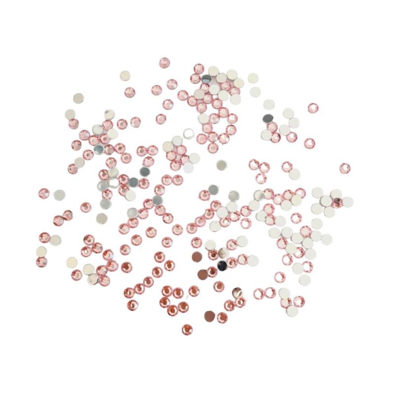 Cabochons en acrylique rose clair, 750 pièces, 6 mm de diamètre, pour décoration et scrapbooking