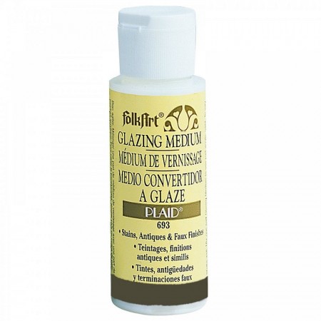 295 ml Medium à patiner,5 flacons FolkArt de Plaid, de 59 ml, finition antique, aspect usé, flottante