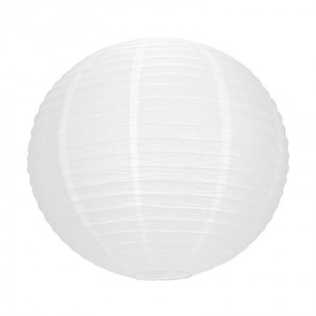 Lampion Ball, japanische Laterne weiß, 35 cm Durchmesser, zum Aufhängen