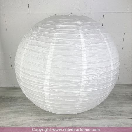 Maxi japanische Laterne, röt, chinesischer Kugel-Lampion aus Papier, Durchmesser 80cm, zum Aufhängen