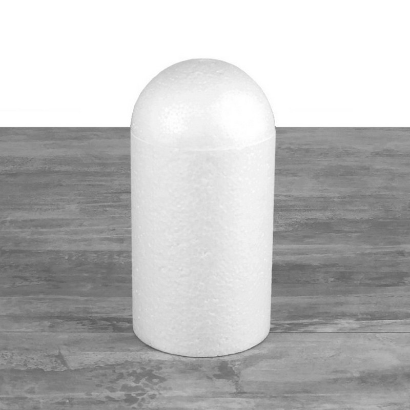 Dôme en polystyrène, base Ø 10 cm, hauteur 25cm, Cage à oiseaux en Styropor blanc