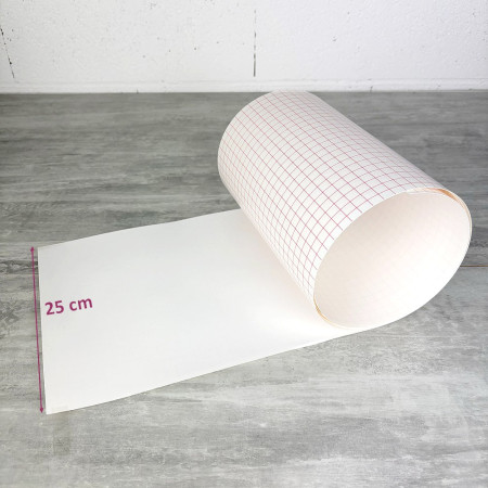 Weiße Polyphanfolie 1 m x 0,25 m, einseitig klebend, Stärke 0,30 mm, 30/100, für Lampenschirme