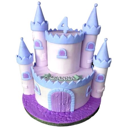 Château en polystyrène à décorer, diamètre 32,5 cm, 11 pièces à assembler, princesse ou château fort