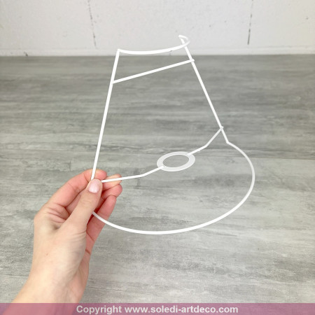 Little Frame half-cone wall lamp 20x7x14,5 cm, made of corrosion protection epoxy resin, for E27 for decoration