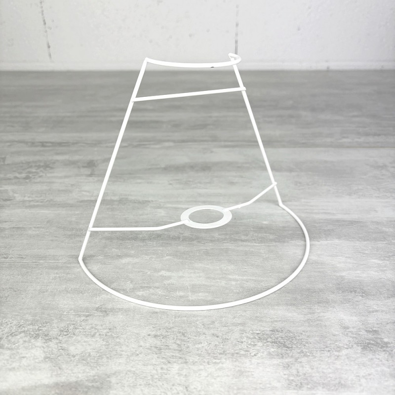 Petite Carcasse Applique Demi Conique murale 20x7x14,5 cm, en epoxy anticorrosion, pour E14, à décorer