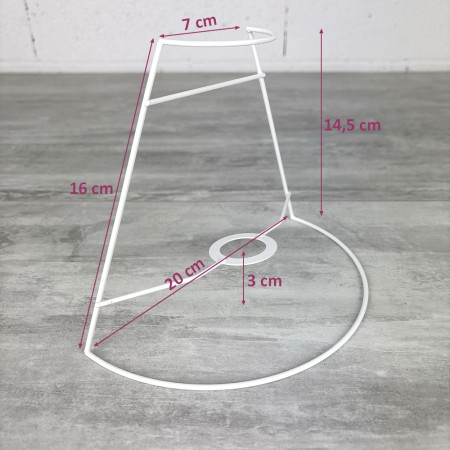Little Frame half-cone wall lamp 20x7x14,5 cm, made of corrosion protection epoxy resin, for E27 for decoration