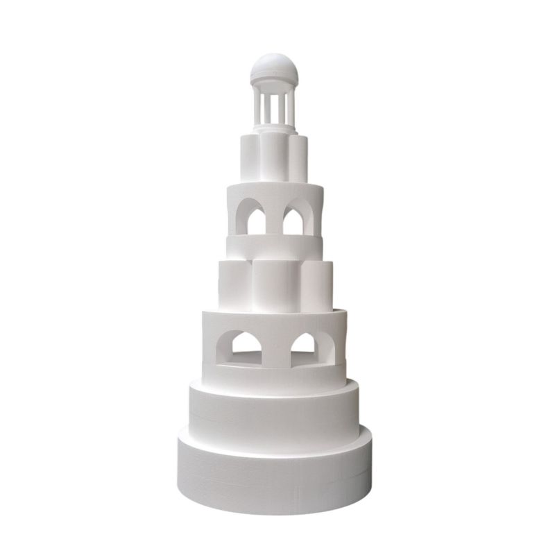 Pièce montée Palais Oriental en polystyrène, Base Ø 80cm à 20cm, hauteur totale 175 cm, dummy pour Décoration Mariage