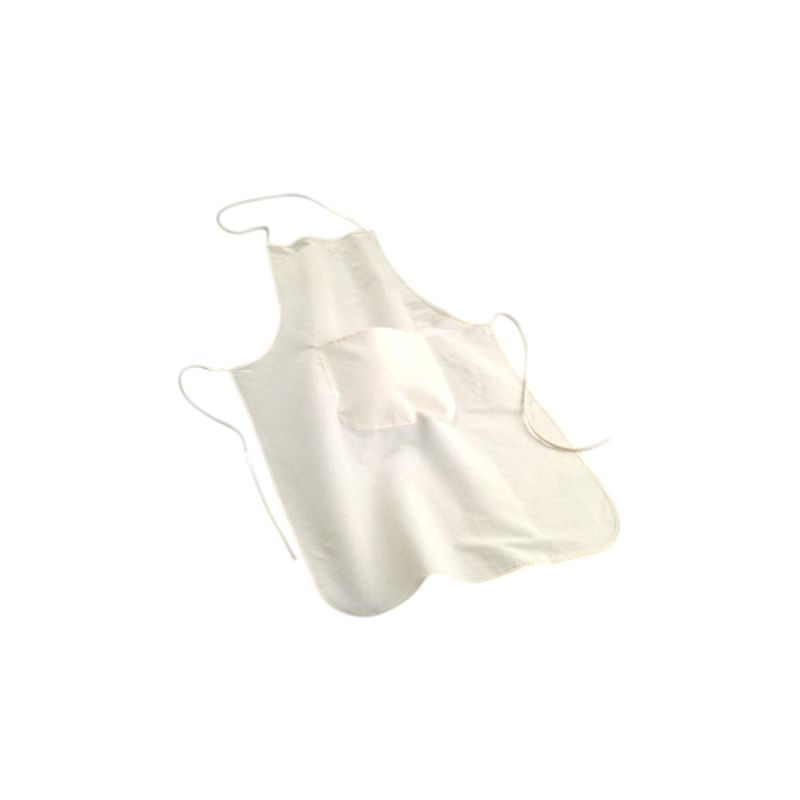 Lot de 5 tabliers de bricolage pour adulte avec une poche, dim. 60 x 90 cm, coton naturel 105g/m2