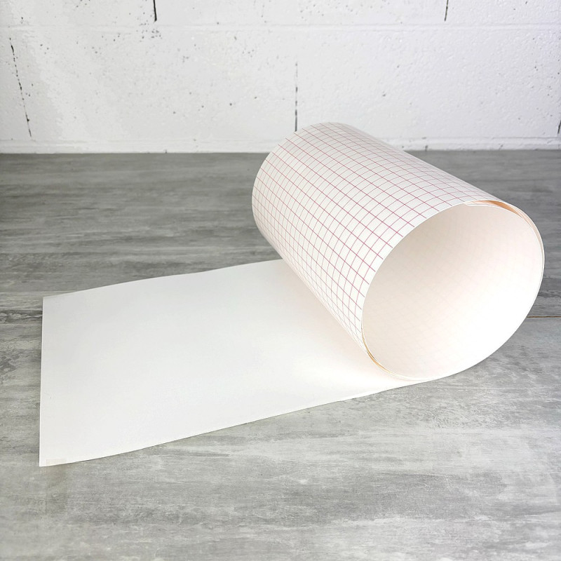 Weiße Polyphanfolie 1 m x 0,25 m, einseitig klebend, Stärke 0,30 mm, 30/100, für Lampenschirme