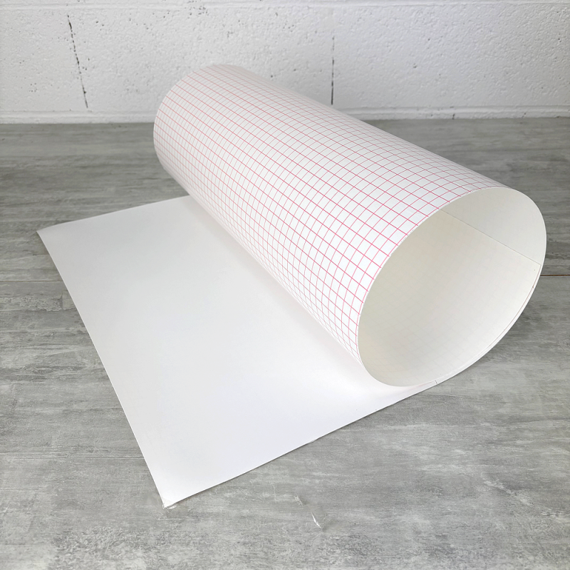 Feuille polyphane Blanc 2 m x 50 cm, adhésive sur 1 face, épaisseur 0.30 mm, 30/100ème, pour abat-jour Lampe