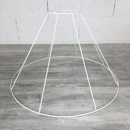 Carcasse suspension Conique 50 cm, Armature plafonnier 8 branches en epoxy anticorrosion, pour E27