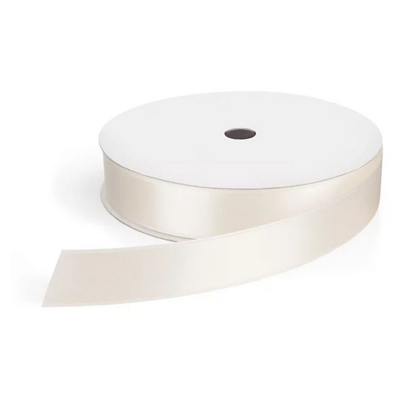 Einseitiges Satinband, Breite 25 mm, Rolle 50 Meter, waschbar bei 30 °