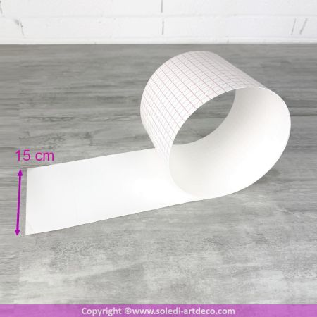 copy ofFeuille polyphane Blanc 1 m x 20 cm, adhésive sur 1 face, épaisseur 0.30 mm, 30/100ème, pour abat-jour Lampe