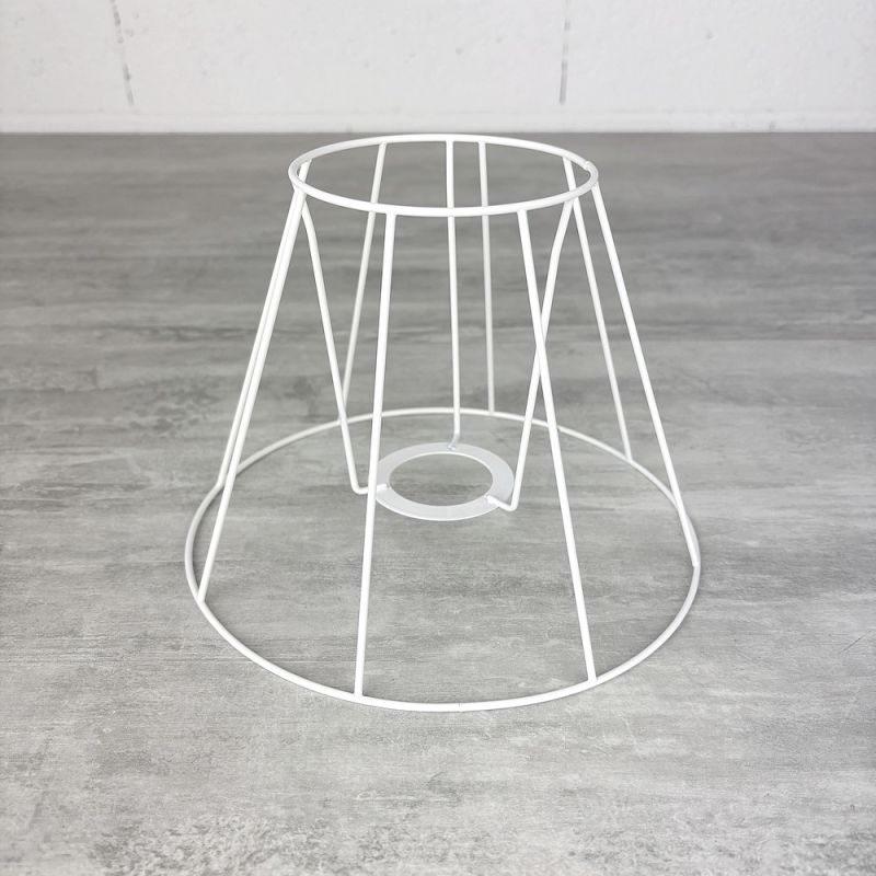 copy ofCarcasse Abat-Jour Empire 20 cm, Petite Armature Cone 8 branches en epoxy anticorrosion, pour E14