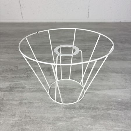 copy ofCarcasse Abat-Jour Empire 20 cm, Petite Armature Cone 8 branches en epoxy anticorrosion, pour E14