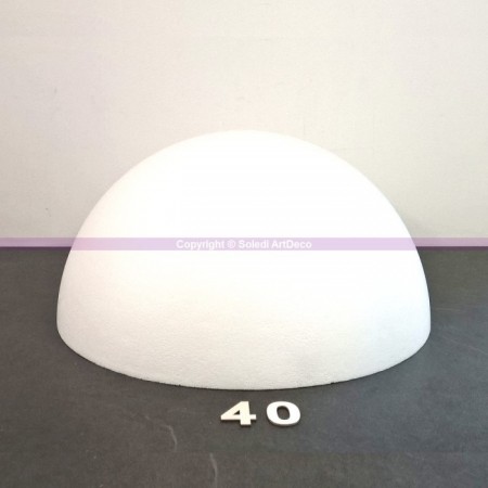 Demi-Sphère de 40 cm de diamètre, Dôme XL creux en polystyrène