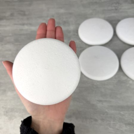 Lot de 5 Médaillons en polystyrène diam. 10 cm, densité supérieure