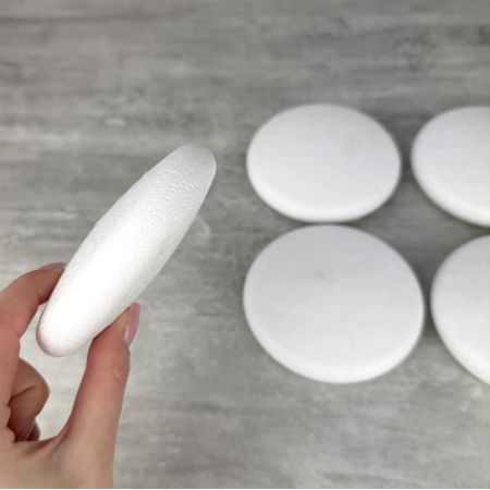 Lot de 5 Médaillons en polystyrène diam. 10 cm, densité supérieure