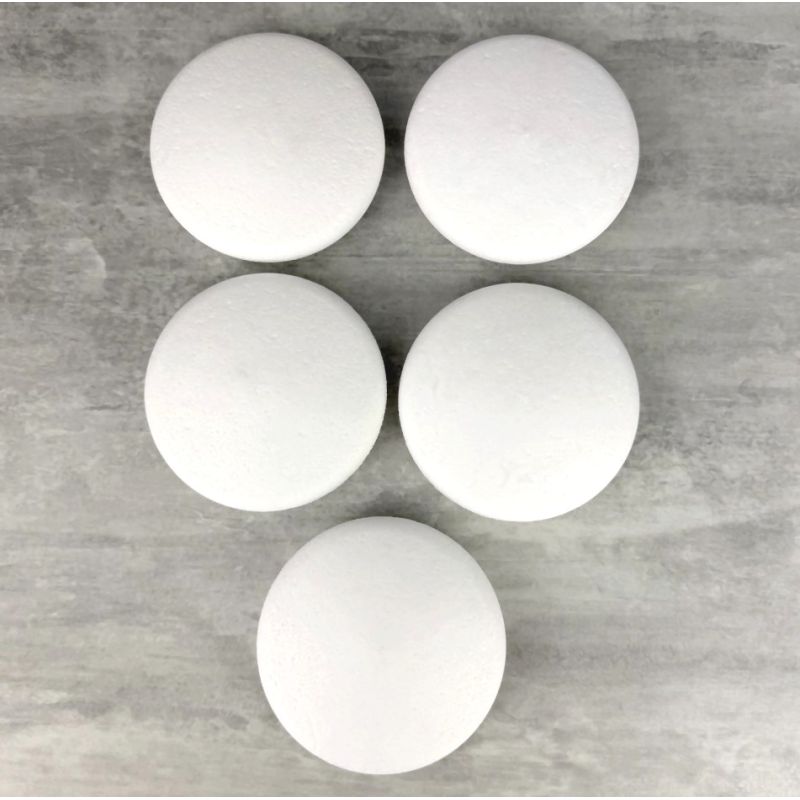 Lot de 5 Médaillons en polystyrène diam. 10 cm, densité supérieure