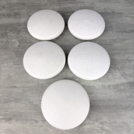 Lot de 5 Médaillons en polystyrène diam. 10 cm, densité supérieure