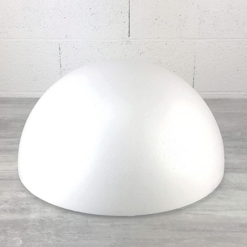 Styropor Halbkugel, hohl, Durchmesser 50 cm, Wandstärke 20mm, hohe Materialdichte