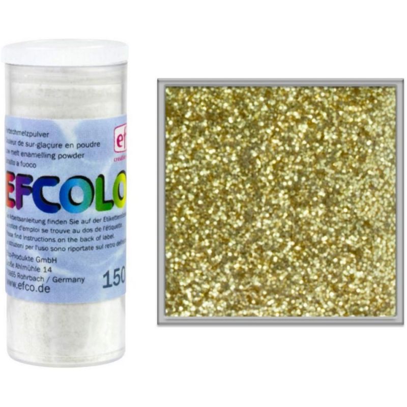 Enameling powder, cold, Efcolor glitter, 10 ml, for cooking at 150 ° C