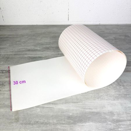 Feuille polyphane Blanc 1 m x 30 cm, adhésive sur 1 face, épaisseur 0.30 mm, 30/100ème, pour abat-jour Lampe
