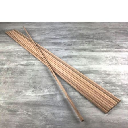 copy ofSet aus 10 runden Stangen, Rundstab aus glattem Buchenholz, Durchmesser 6 mm, 1 m lang