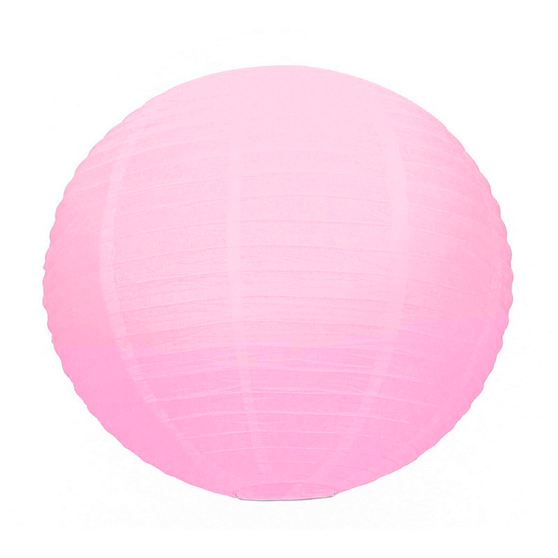 Große rosa japanische Laterne, Durchm. 50 cm, Papierkugel-Windlicht pink, zum Aufhängen