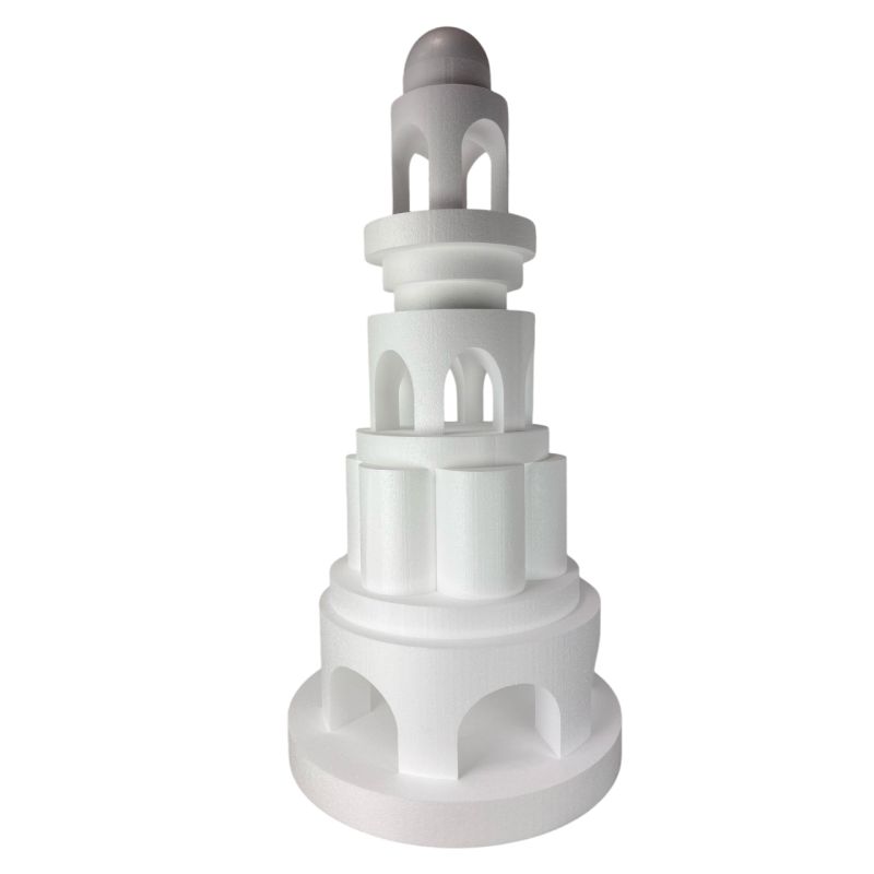 copy ofOriental Palace Hochzeitstorte aus Polystyrol, Sockel Ø 80 cm bis 20 cm, Gesamthöhe 175 cm, 7 Styropor-Sockel zur Hochz