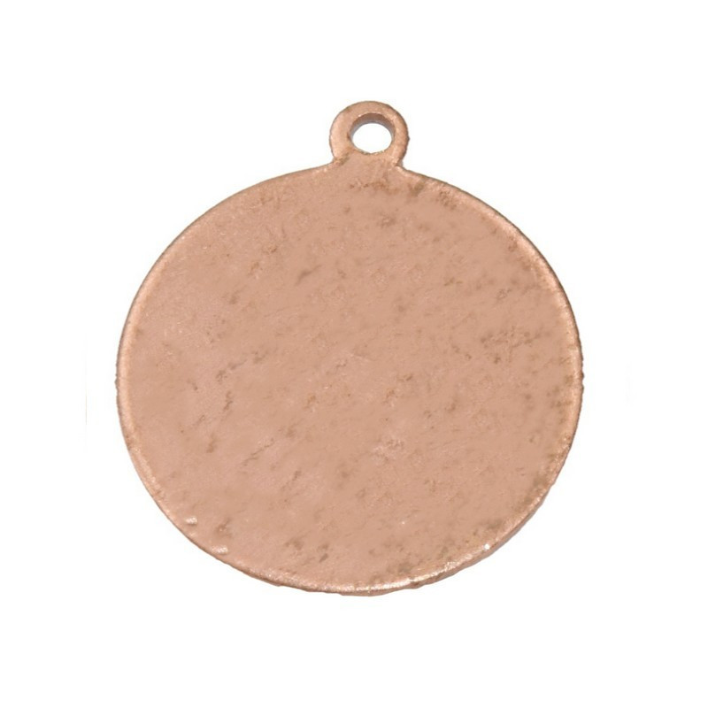 Lot de 10 Pendentifs en cuivre Rond, 1 trou, Ø 15 mm, ébauche pour émaillage