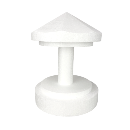 Manège en polystyrène, hauteur 33 cm, diamètre 25 cm, carrousel dummy à décorer