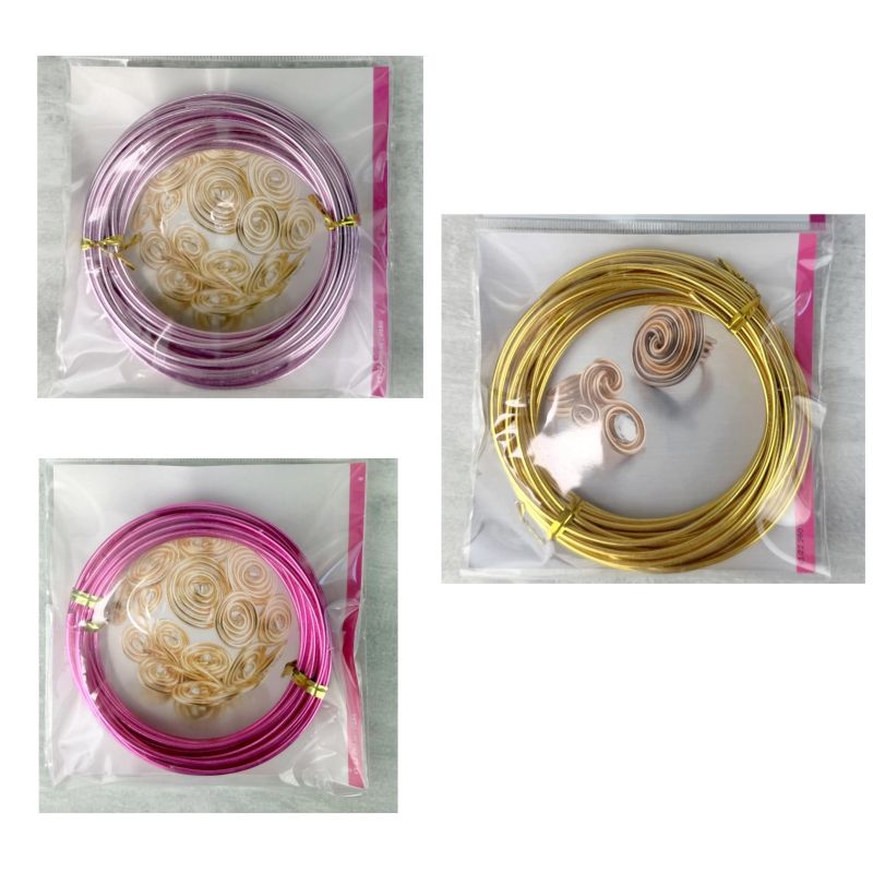 Anodized aluminum wire, diameter 2 mm, length 5 meters