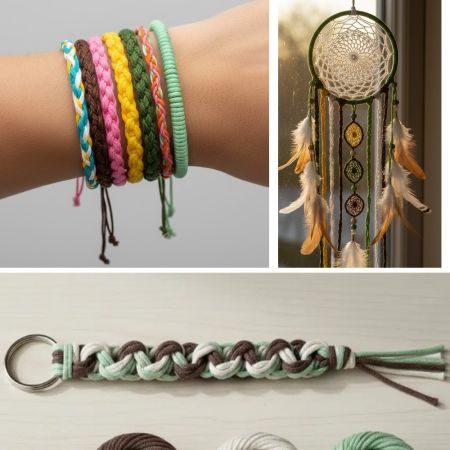 Lot de 13 cordelettes en coton ciré 1 mm (6 m chacune) – Kumihimo, bracelets brésiliens, attrape-rêves, macramé