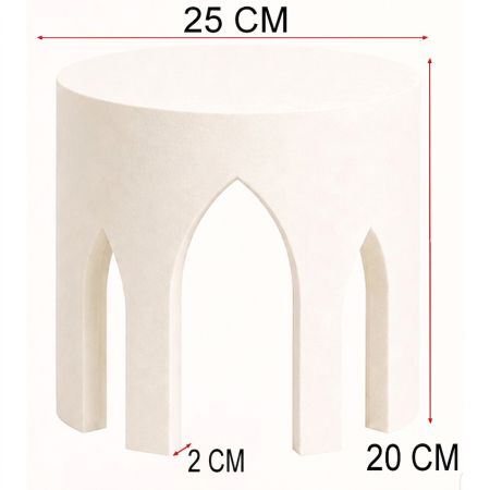 Polystyrene Dummy Cake Structure 25 x 20 cm - Elegant Arch Design Display Stand