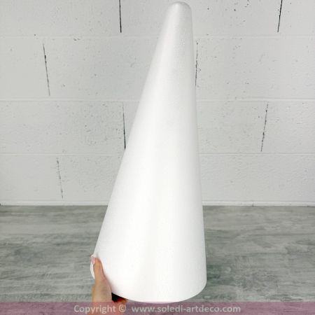 copy ofGroßer Styroporkegel, Höhe 50 cm, Bodendurchmesser 23 cm, Display für Macarons und Windbeutel