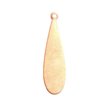 copy of10 Copper Drop Pendants, 21 x 8 mm, 1 hole, blank thickness 0.8 mm, for enameling up to 8