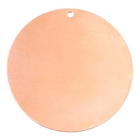 Lot de 10 Pendentifs en Cuivre Rond ø 51 mm, 1 trou, ébauche épais. 0.8 mm, pour émaillage jusqu'à 850°C