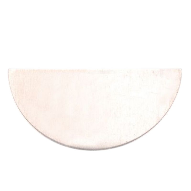 Semicircle in aluminum, 60 x 30 mm, 5 pieces