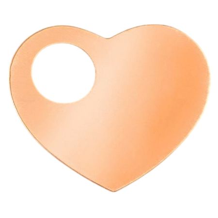 10 Pendentifs Cœur en Cuivre Ajouré, 51x49 mm, 1 Trou Circulaire Intégré, Ébauche Épaisseur 0,8 mm, pour Émaillage jusqu'à 850°C