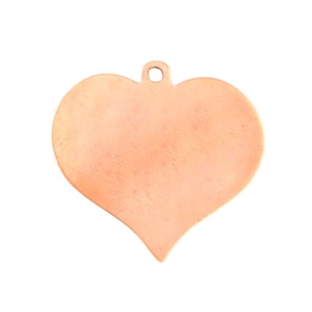 copy of10 Openwork Copper Heart Pendants, 51x49 mm, 1 Built-in Circular Hole, Blank Thickness 0.8 mm, for Enameling up to 850°