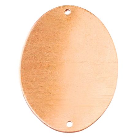 copy of10 Copper Pendants, Oval, 1 hole, 24x33 mm, blank thickness 0.8 mm, for enameling up to 850°C